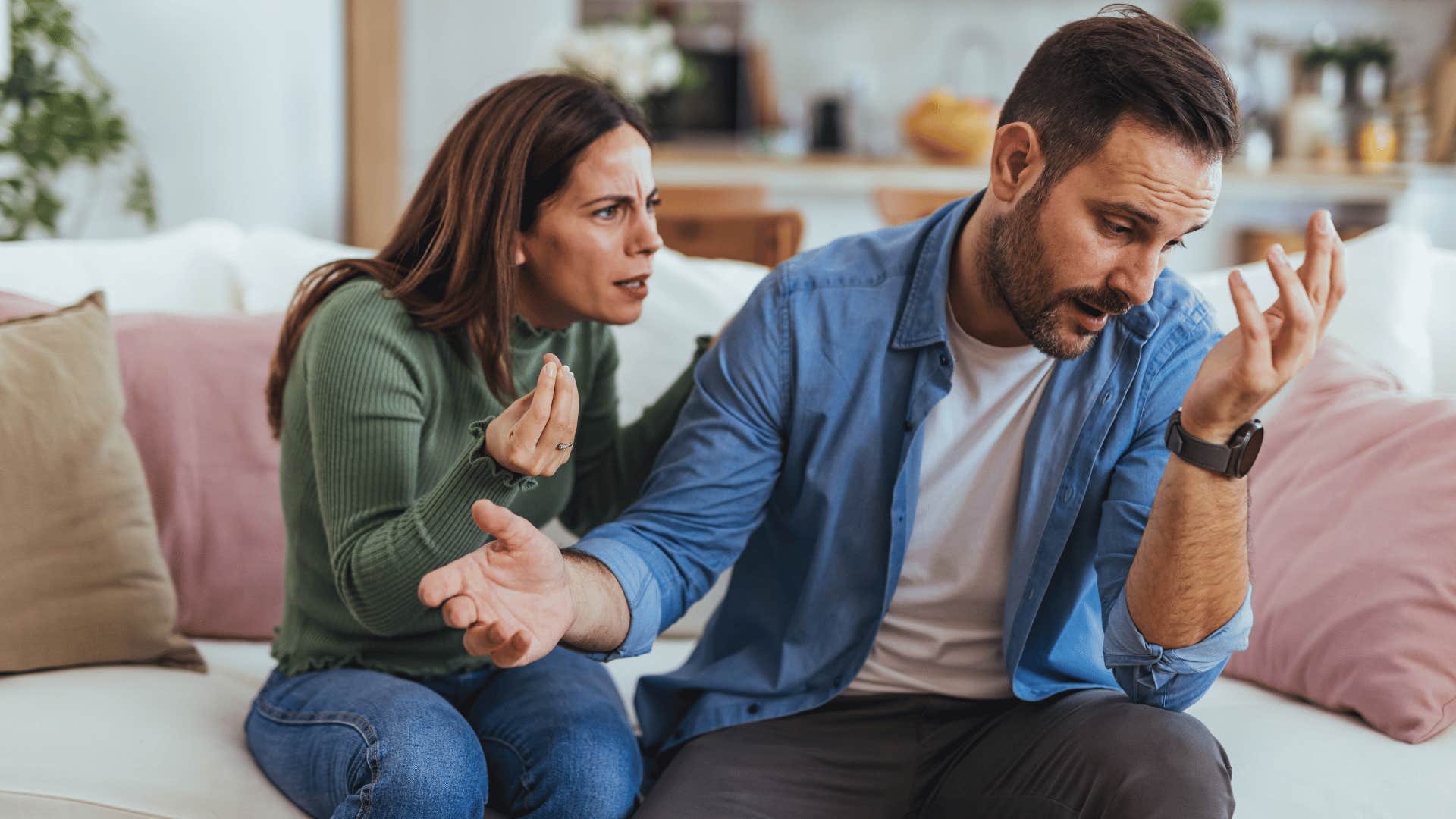 man getting ready to leave his relationship saying let's just see where things go