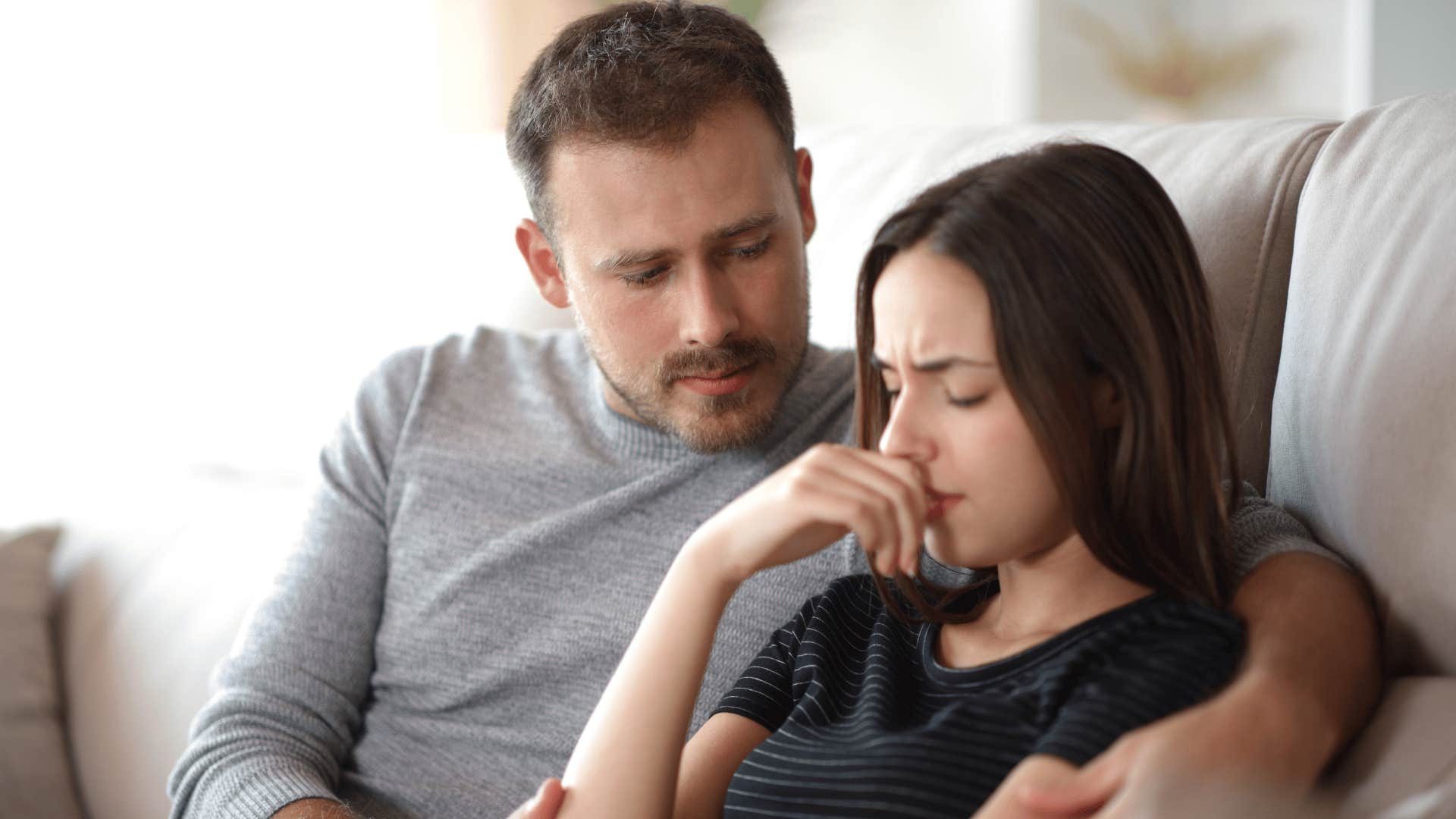 woman saying her husband deserves better as she gets ready to leave the relationship