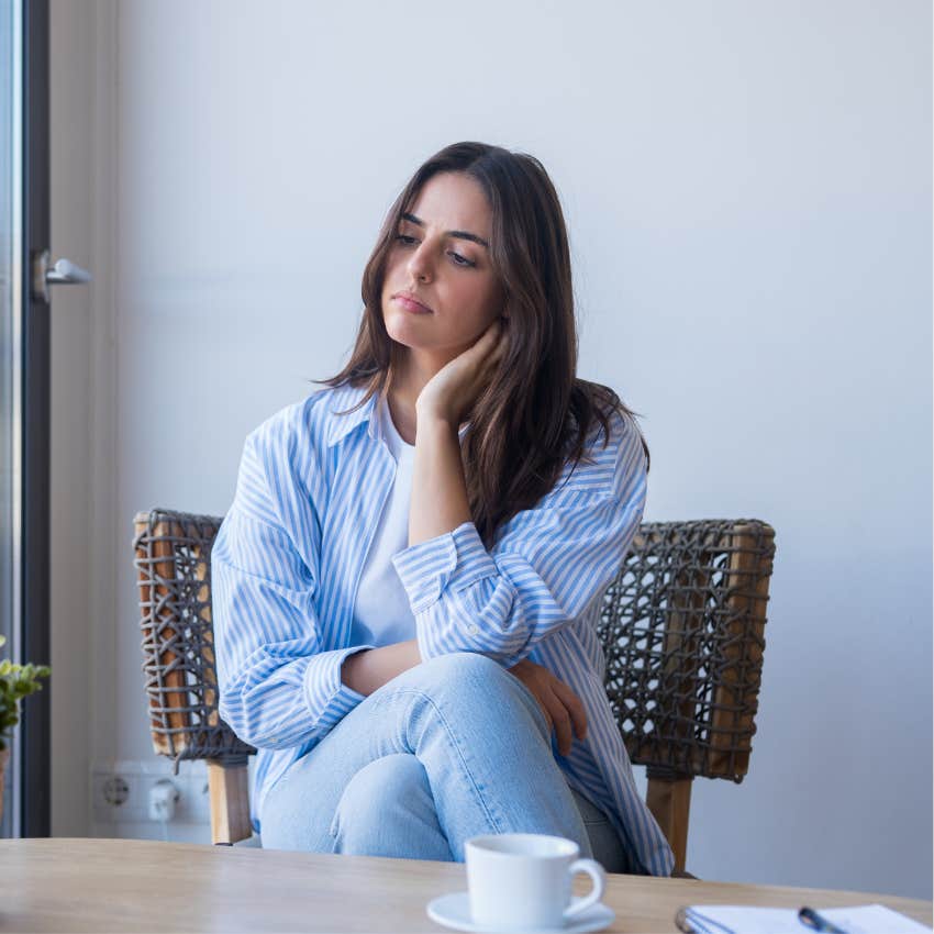 woman who grew up having to be the responsible child thinking of how she could have handled things better