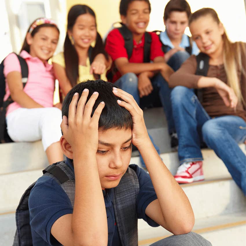 boy experiencing bullying