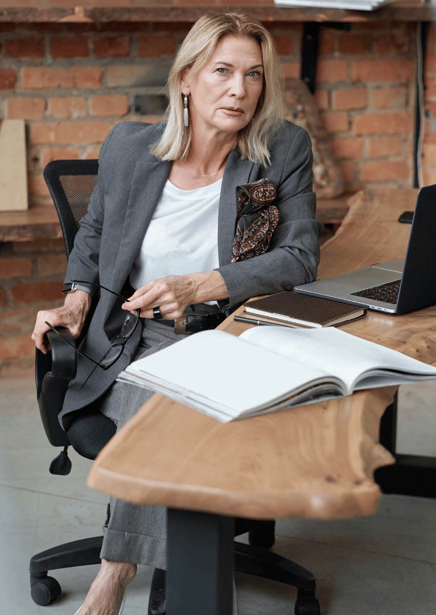 serious older professional woman