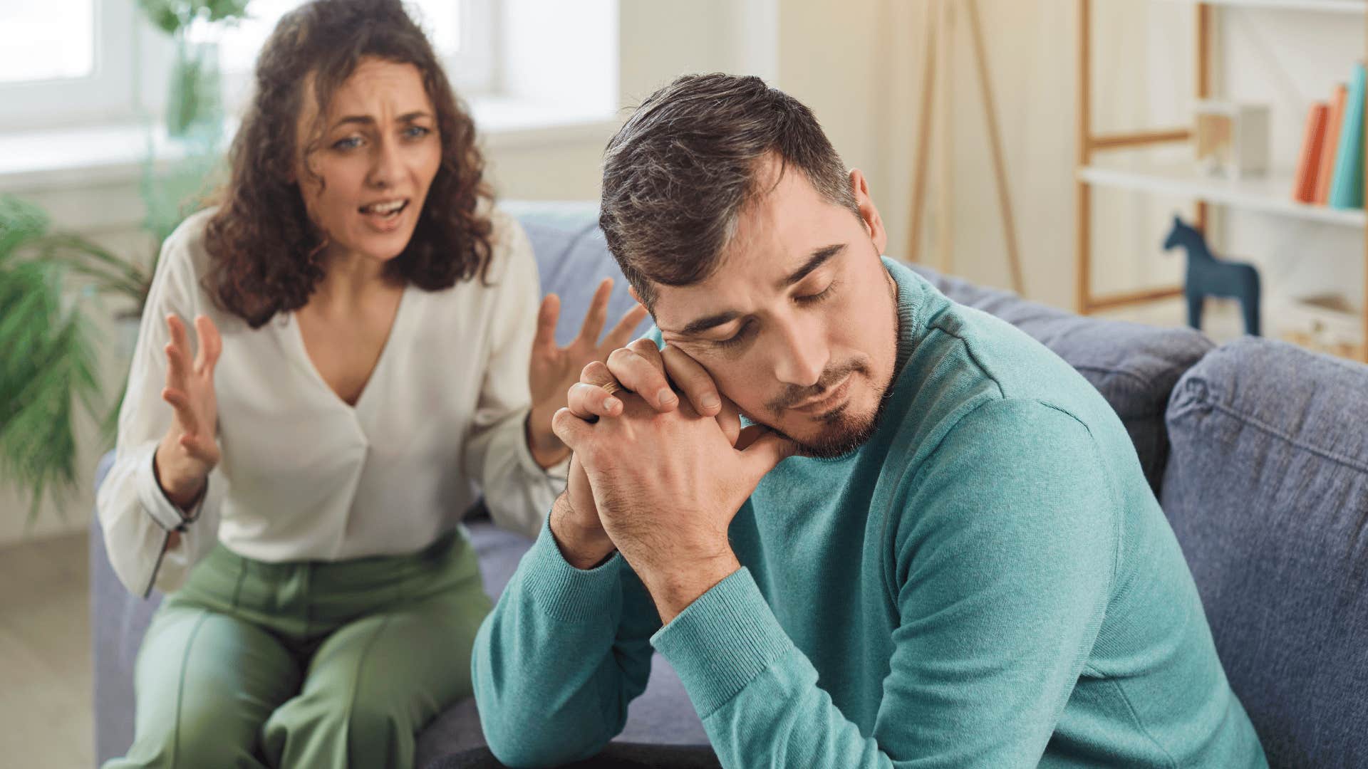 man dealing with a desire for alone time with his concerned partner