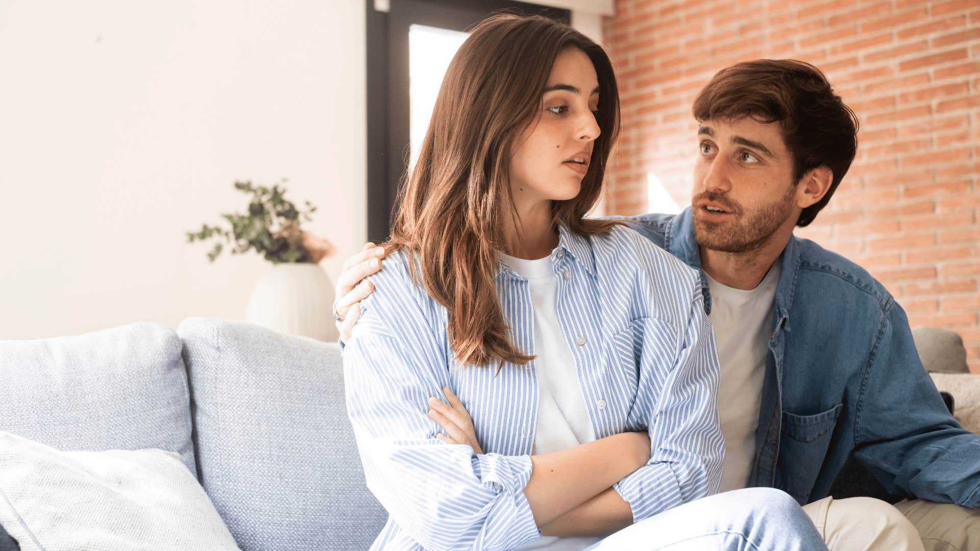 woman arguing with husband saying why does that even matter