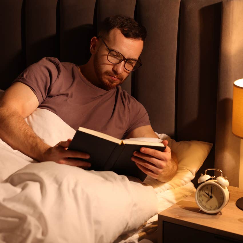 man postponing bedtime to read could be a marker for intelligence