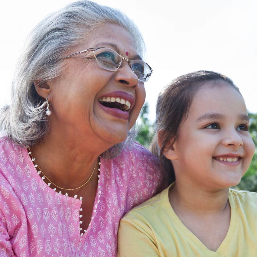 super involved grandmother teaching her granddaughter to slow down