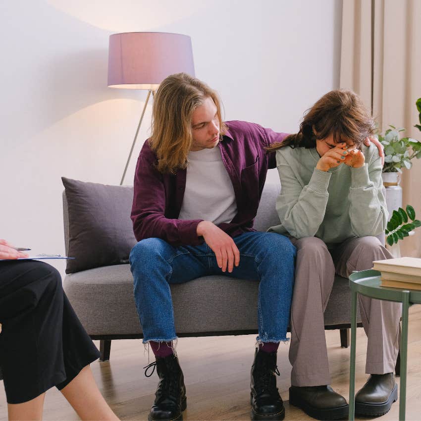 Couple having a respectful but difficult conversation while maintaining emotional safety and trust