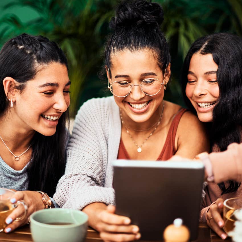 Gen Z women going out to eat together