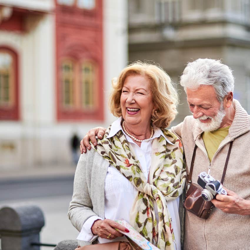 boomer couple traveling together