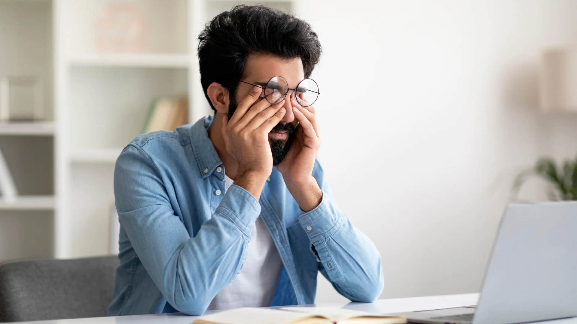 average man going to work even though he's tired