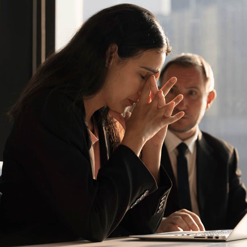 woman feeling frustrated by unnecessary meetings at work