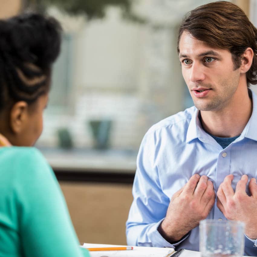 smart woman listening to his woman being vulnerable on a date