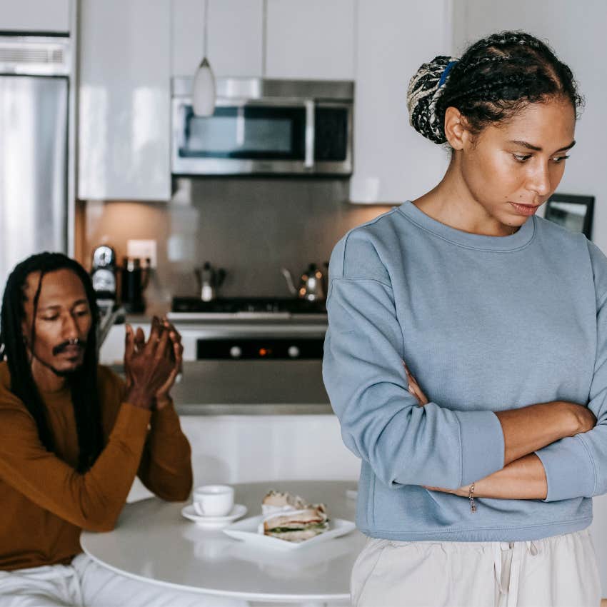 woman who still hasn't figured out how men work expecting her husband to know how she feels