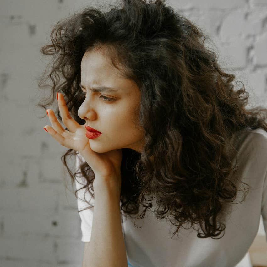 woman who doesn't understand what she's doing wrong
