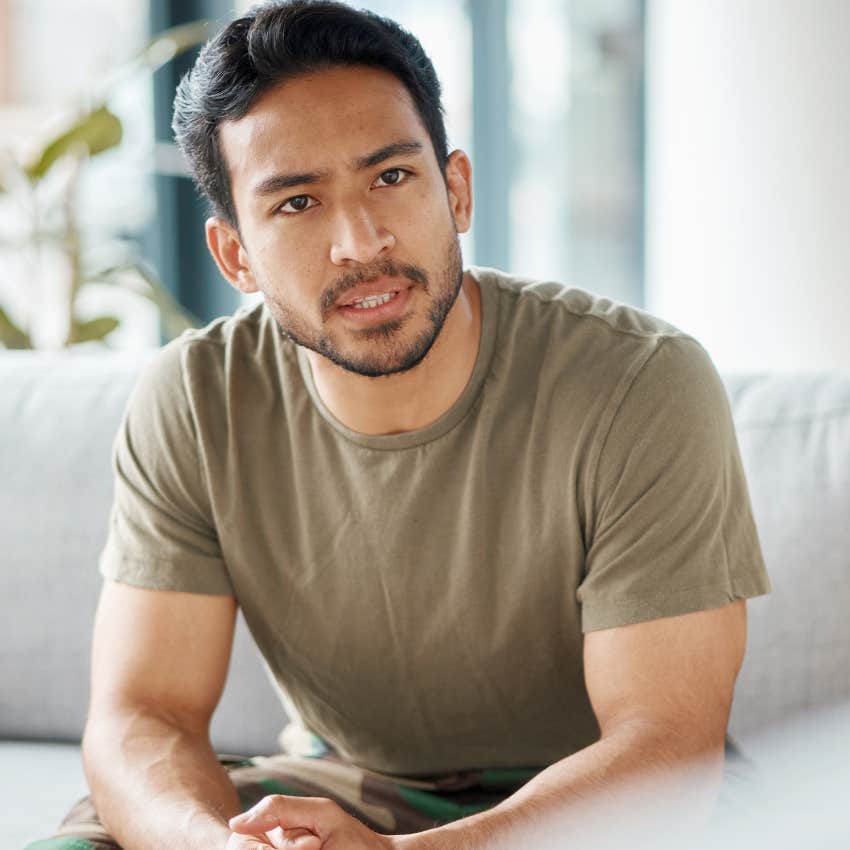 cruel man telling partner you look silly