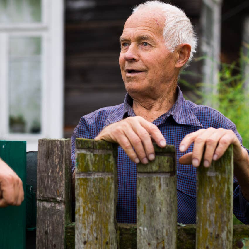 curious man asking his neighbor what's been the highlight of your day