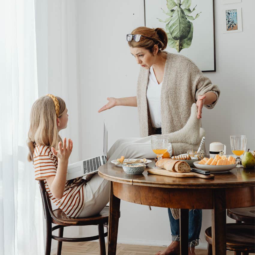 mom telling daughter because i said so will grow up not trusting herself