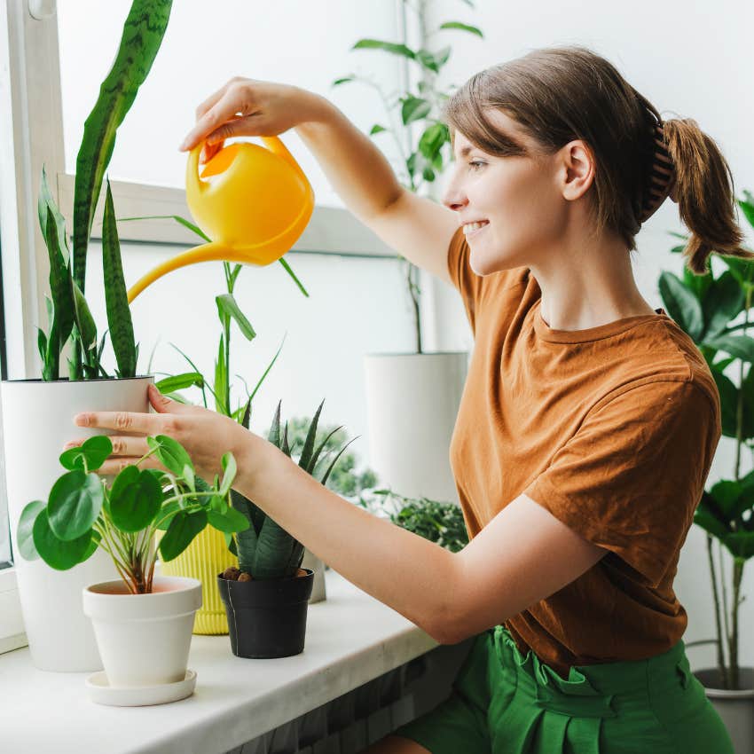 woman who grew up collecting stickers and playing with barbies gardening as a hobby