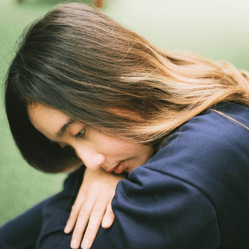 emotionally intelligent woman worrying about the future