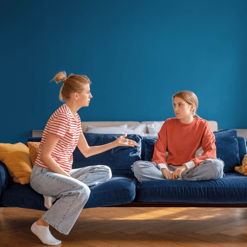 emotionally out of touch parent upset with teen girl