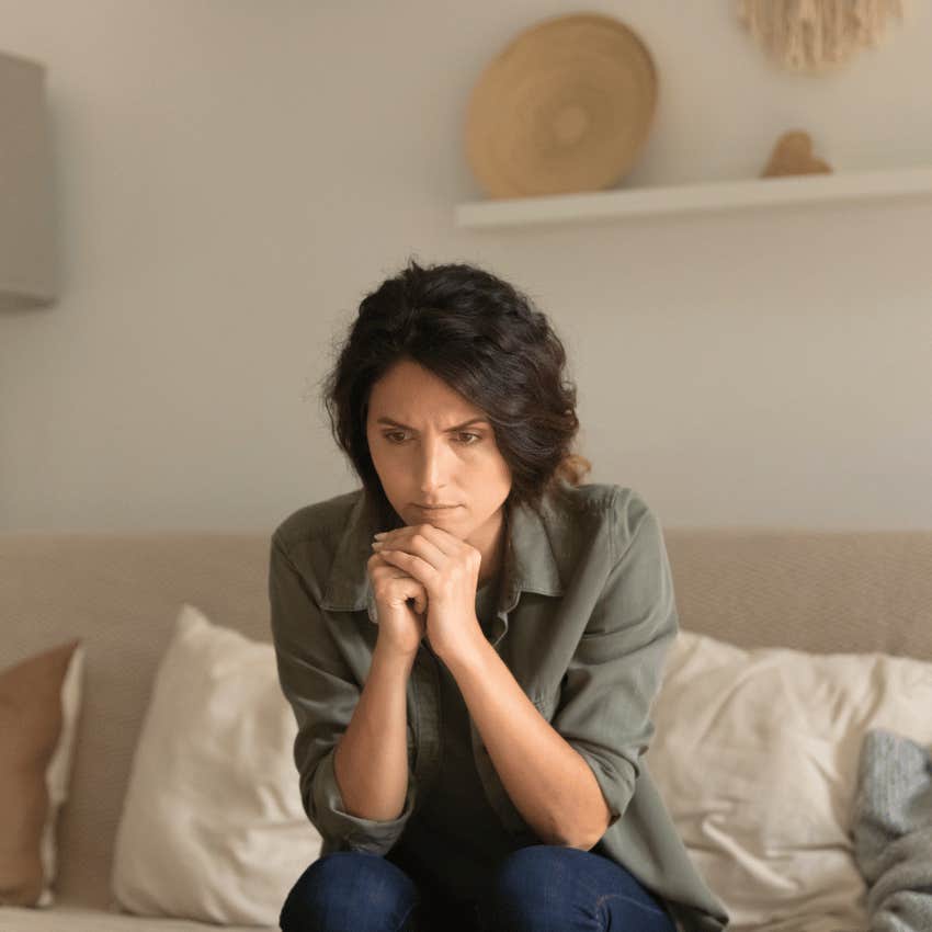emotionally stable woman being skeptical of her own emotions