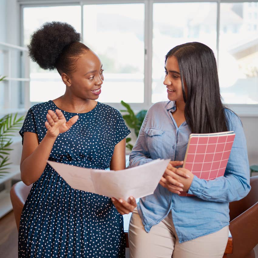 high iq woman who refuses to be taken advantage of at work staying emotionally composed