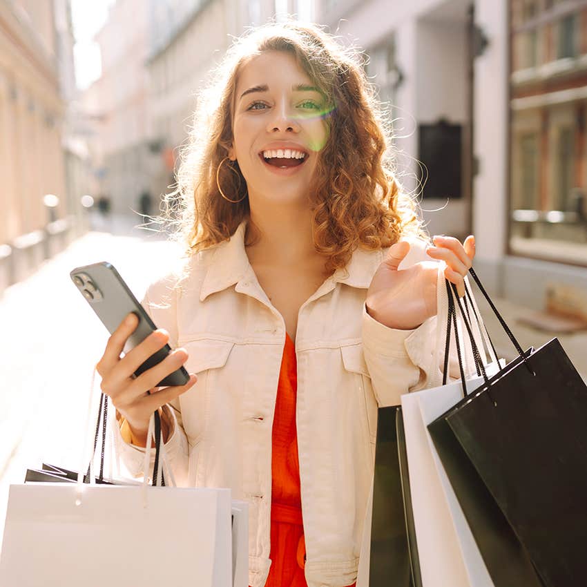 woman who loves running errands alone because she knows what she wants