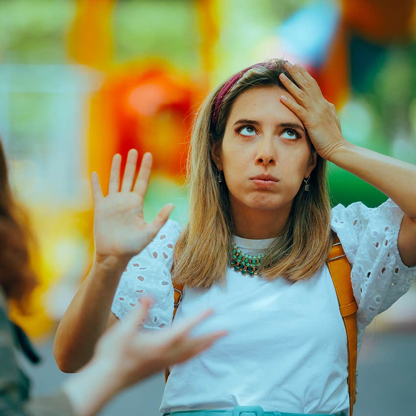 woman who loves running errands alone because she hates small talk