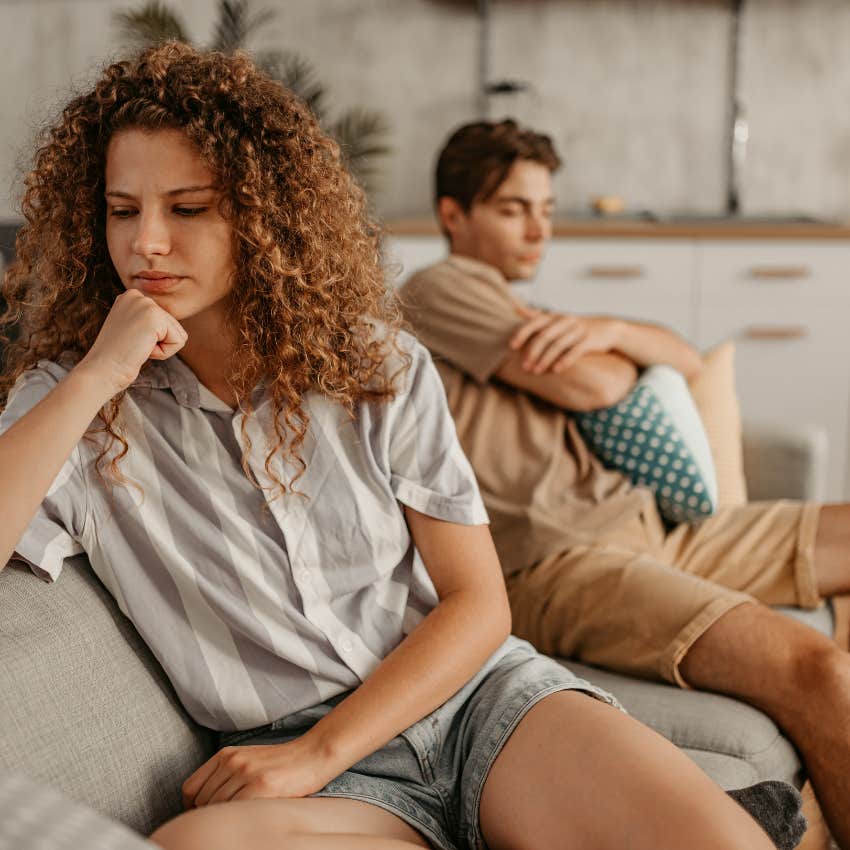 immature couple worried about wanting to win arguments