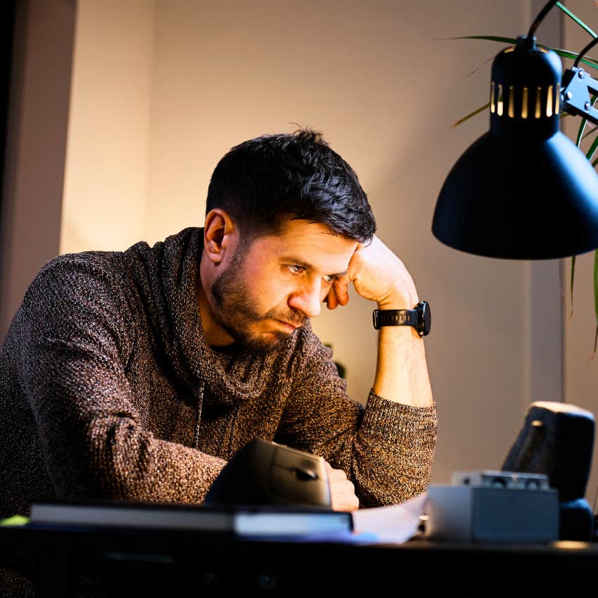 Gen X man sacrificing his personal time to get things done