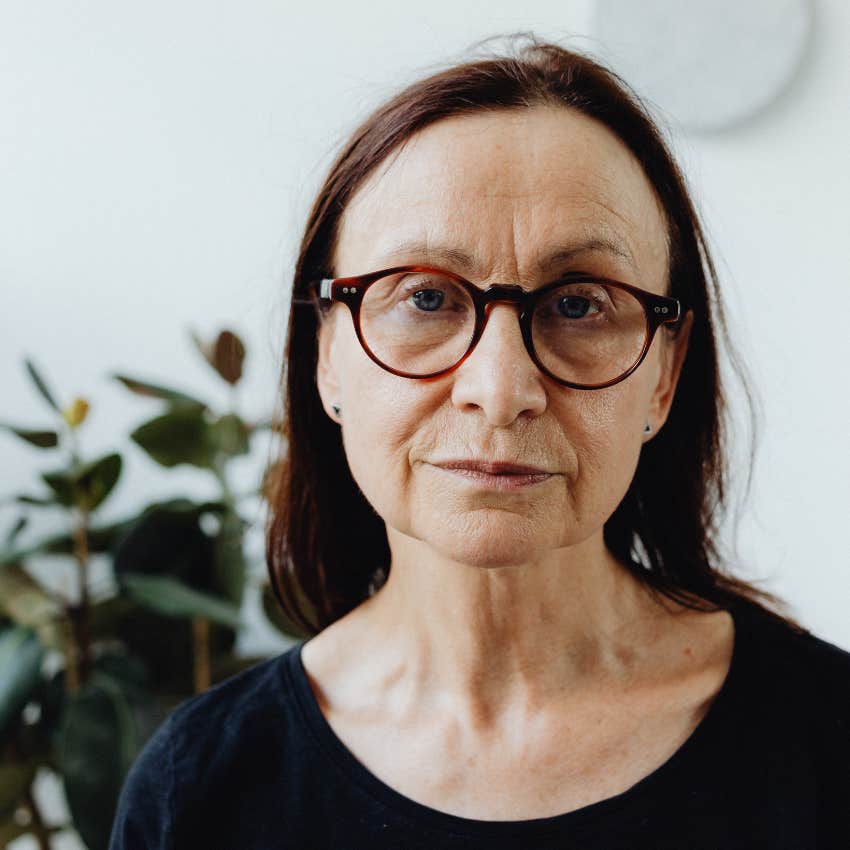 gen x woman with glasses