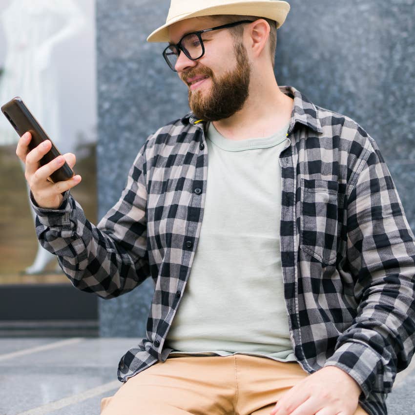 millennial man on technology