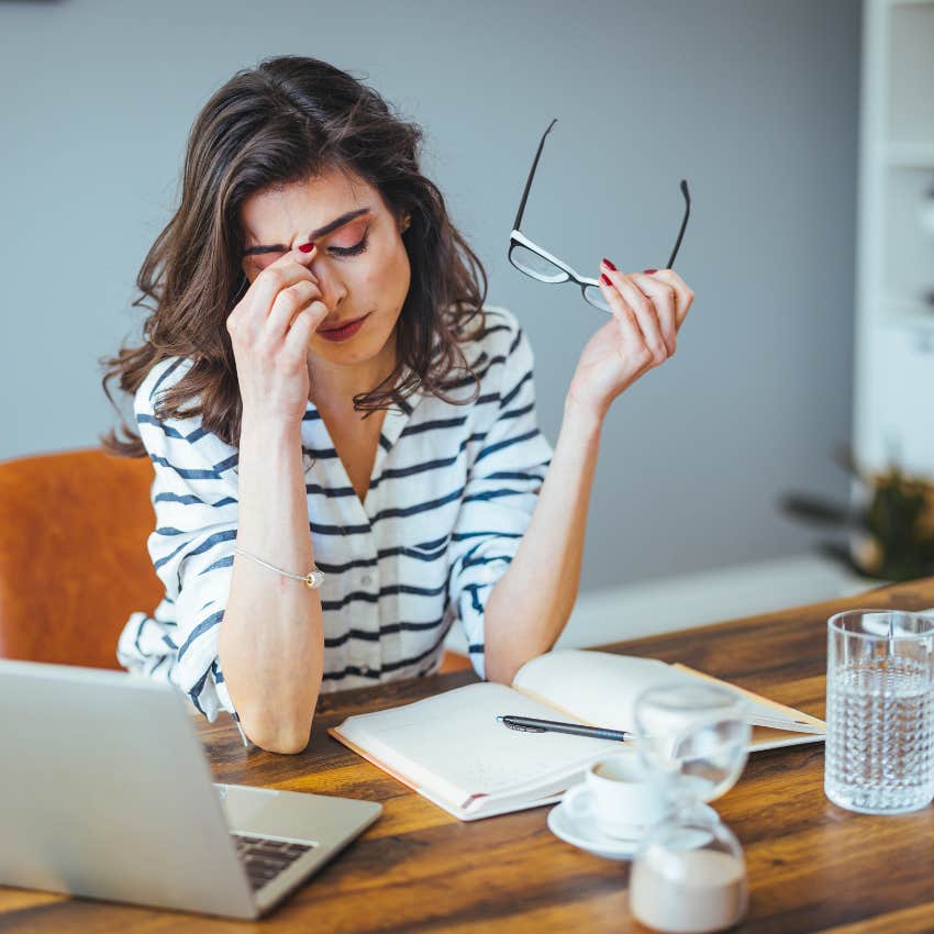 millennial woman stressed about being a real adult