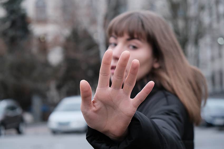 woman choosing to stay single instead of dating men