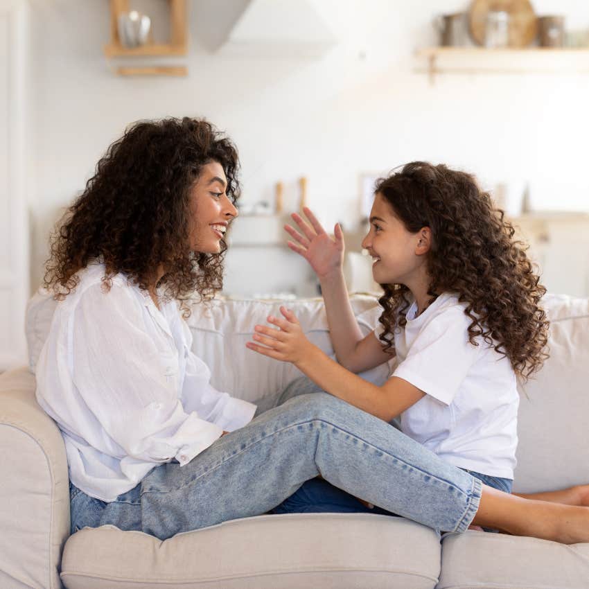 mom listening to daughters opinions raising high-value woman