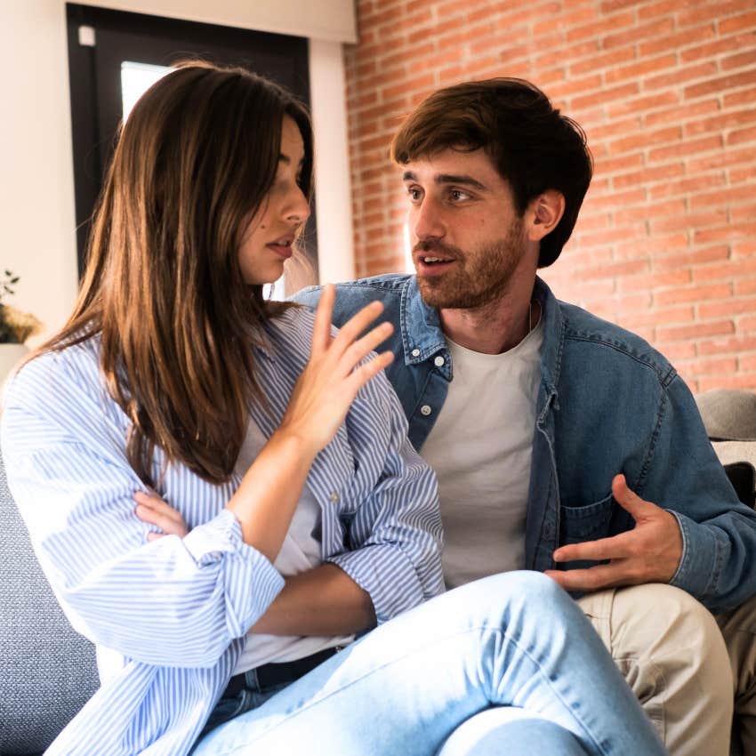 Man who's an energy vampire talking to his partner