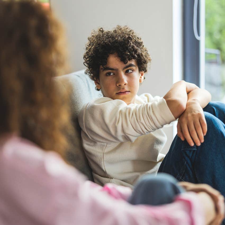 Child whose mom makes him feel guilty for getting basic necessities