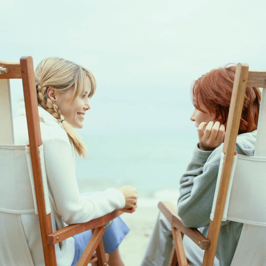 insecure woman seeking reassurance from her friend