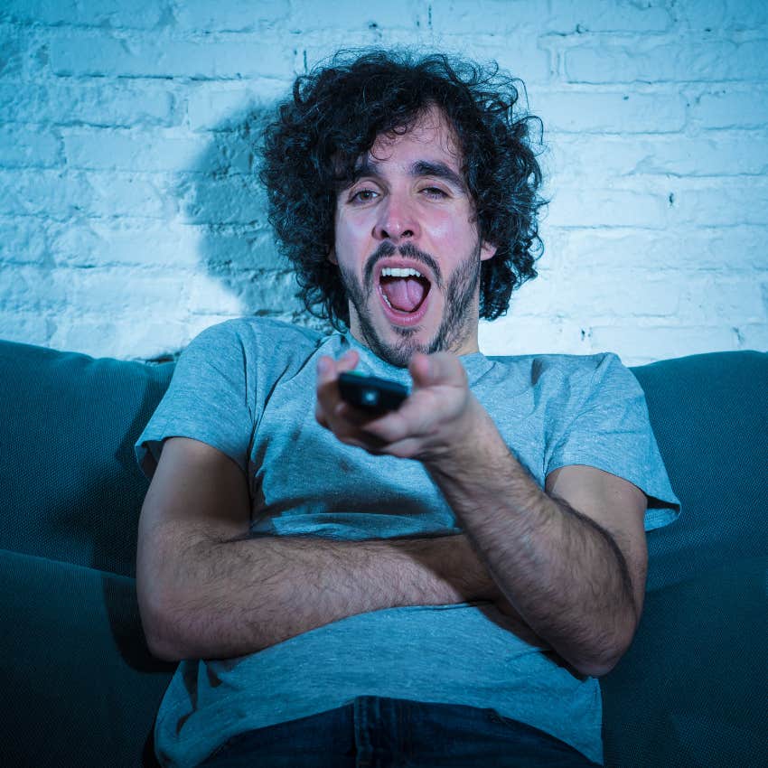 unemployed man whose daily routine is being lazy