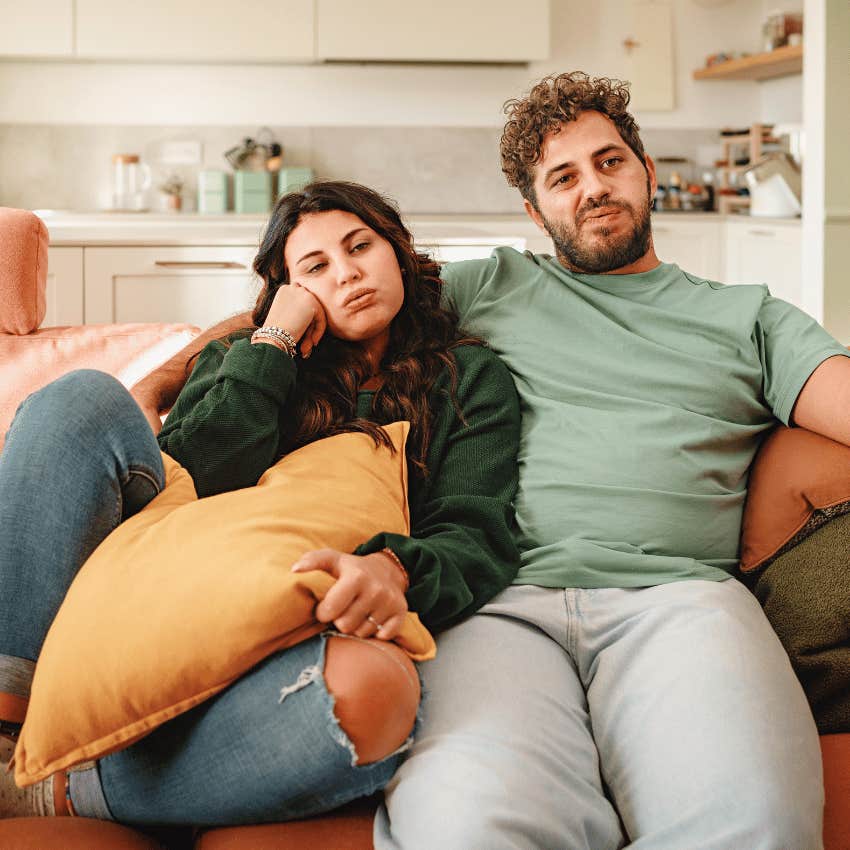 man with zero respect for partner not letting them have alone time