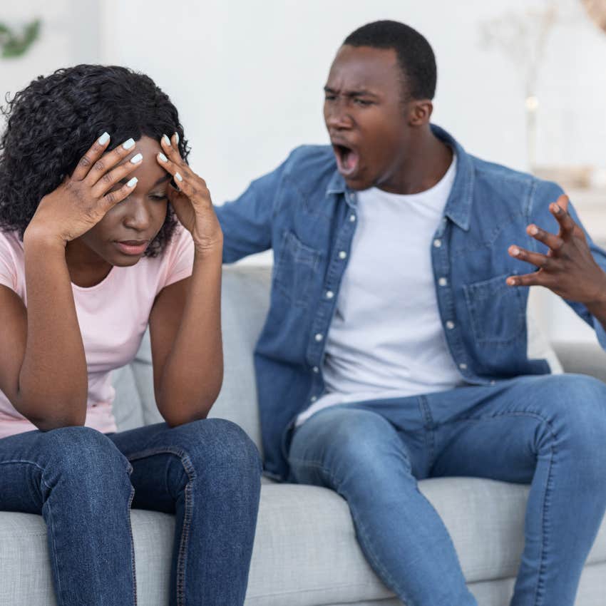man telling his wife she doesn't understand him