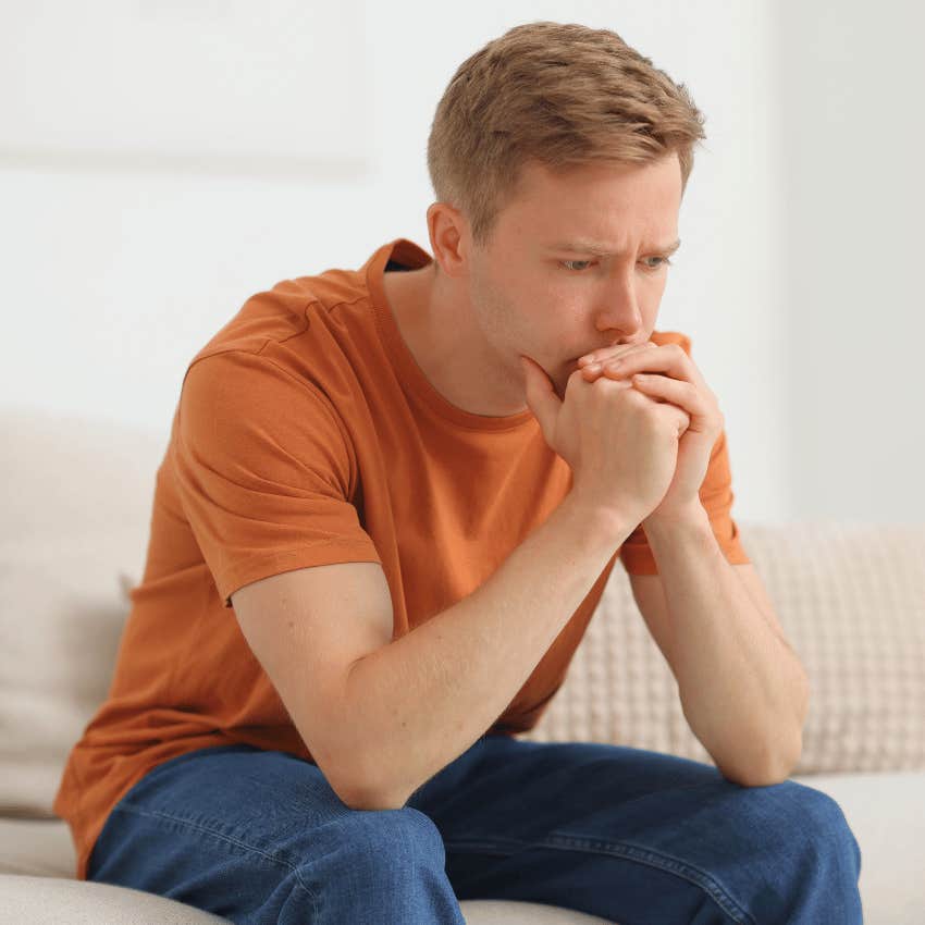 mentally inadequate man dwelling on his past mistakes