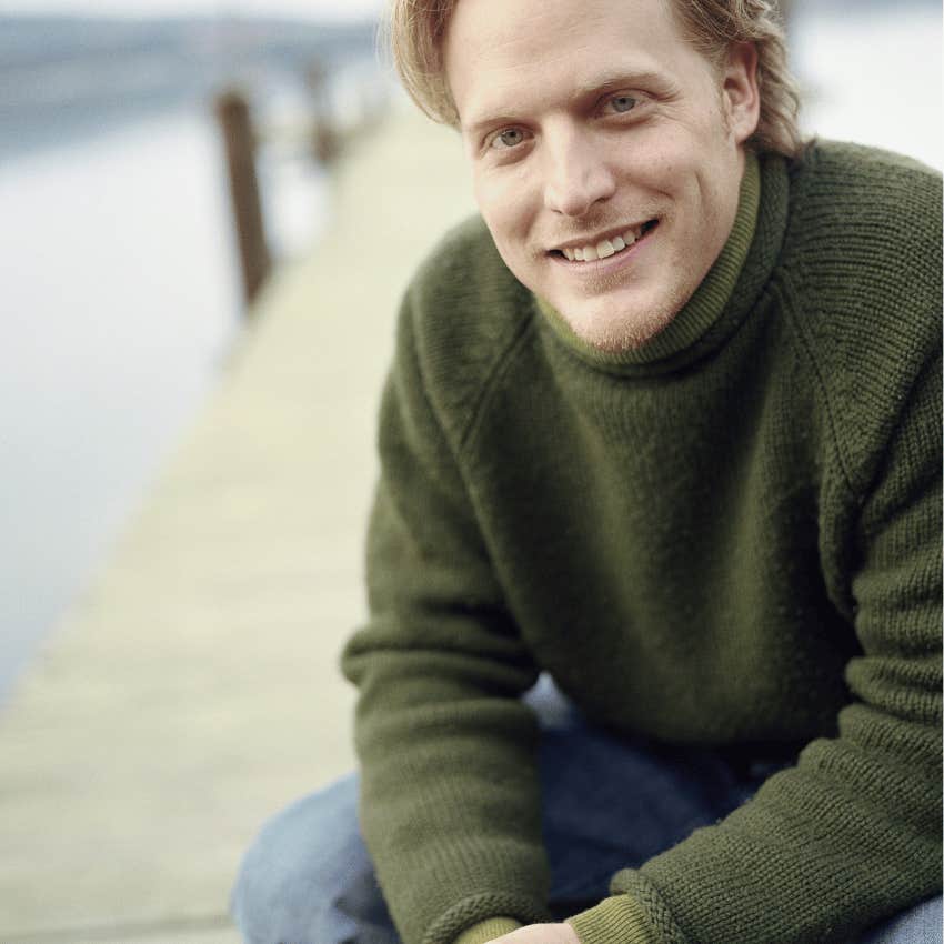 mentally stable man smiling