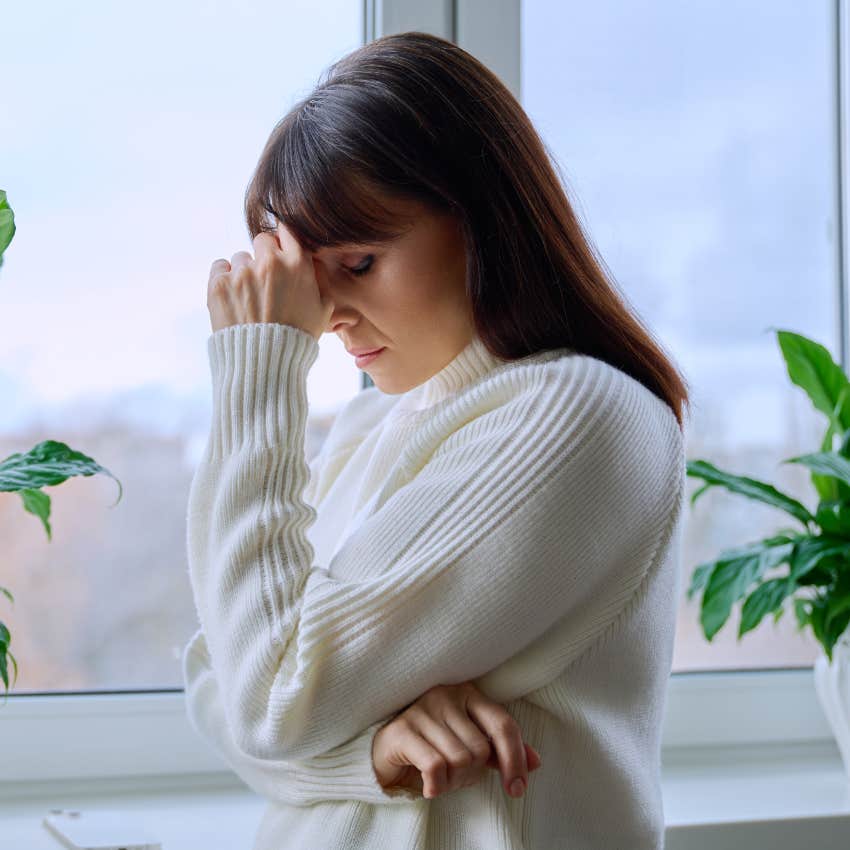 lonely millennial woman feeling confused