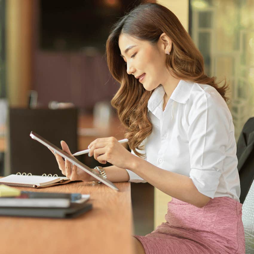 modern woman working a professional job