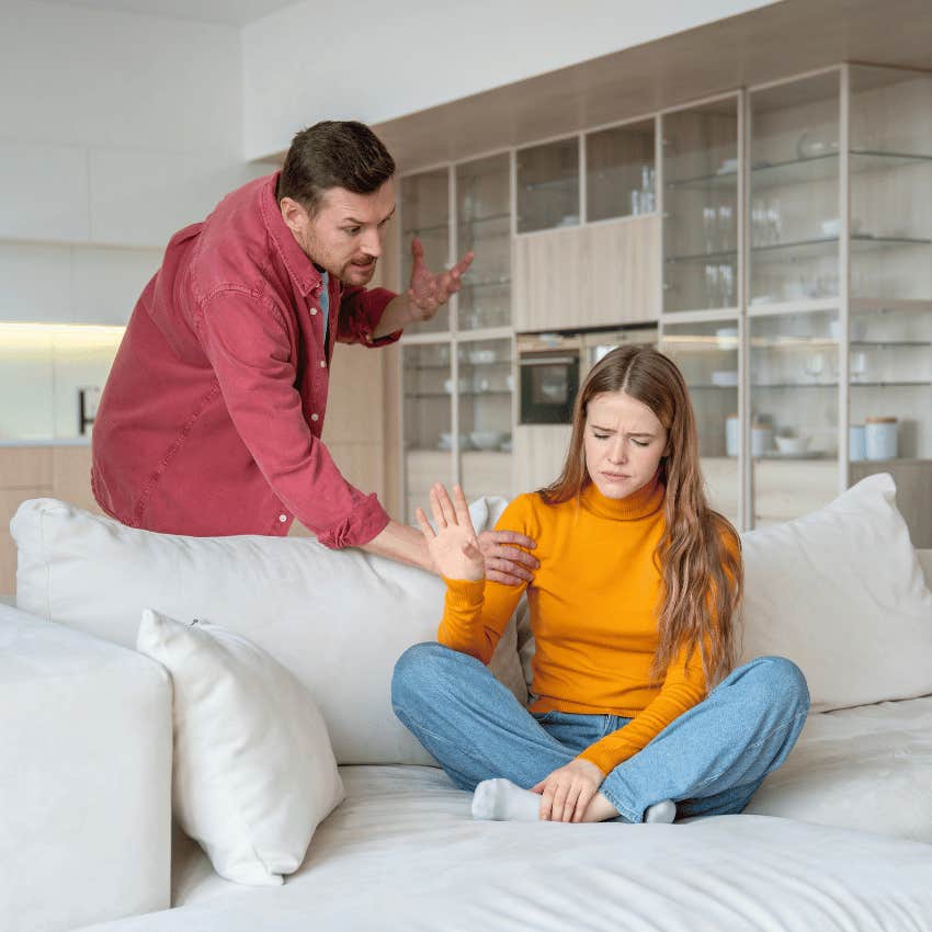 narcissistic man getting help after fight with partner