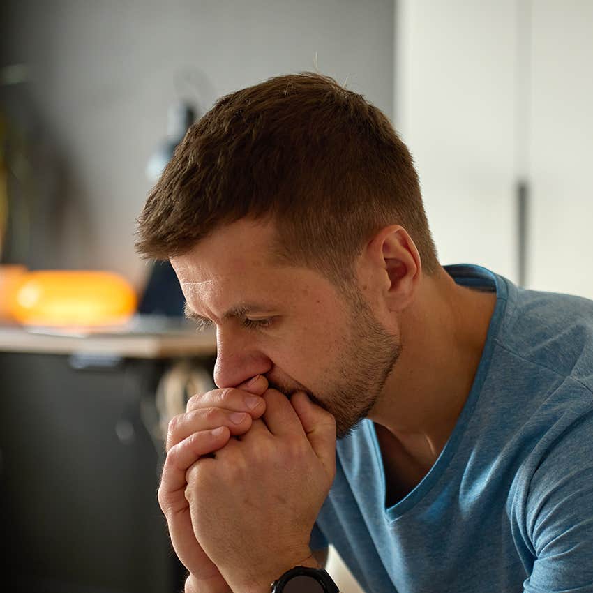 man overthinking sign he's not okay