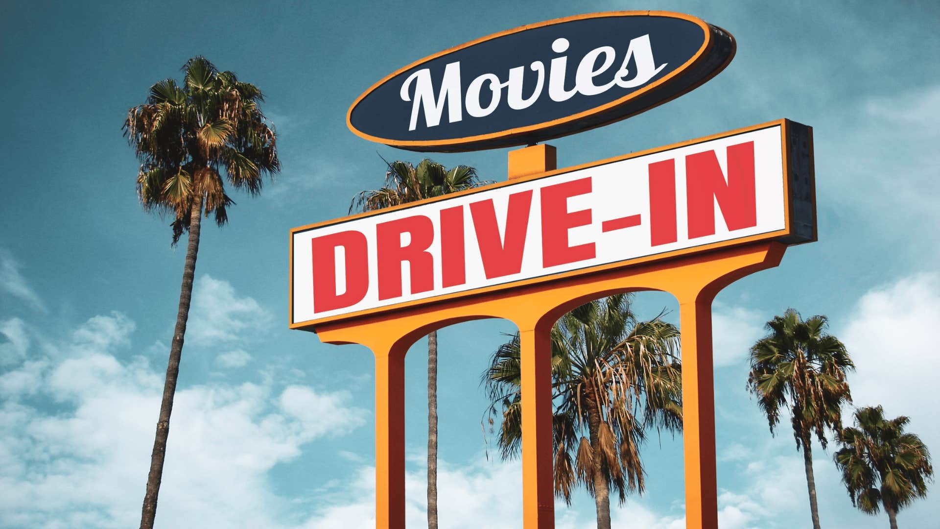 drive in movies sign