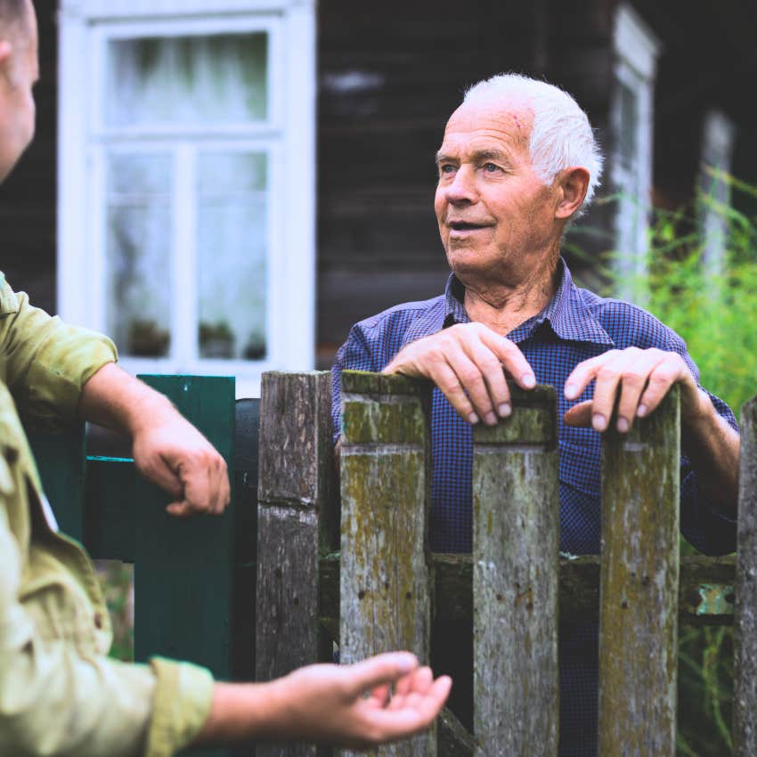 Young person respecting people only because of their age outside.