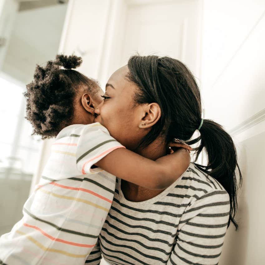 mom emotionally supporting her daughter caring deeply