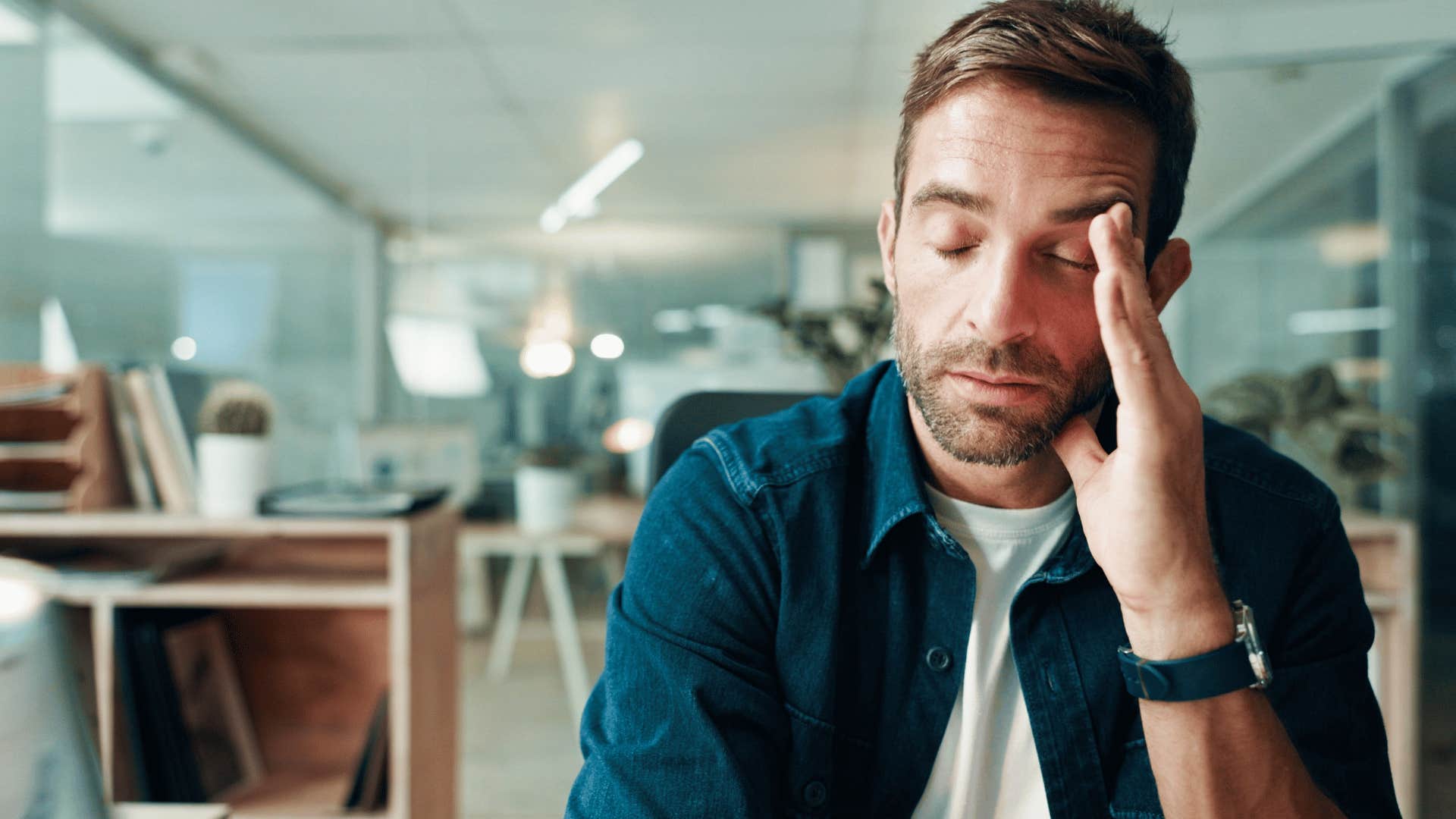 mentally and emotionally messed up man saying i can't catch a break